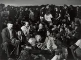Heinrich Böll, Demonstration gegen die Stationierung von Mittelstreckenraketen, Mutlangen, 1. September by Barbara Klemm, 1983, Silbergelatineabzug. Agfa-Papier, sold Jan 2024