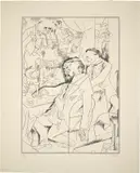 Zigeunermusik by George Grosz, 1921, Fotolithografie auf Papier, sold Feb 2024