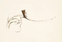 Studio per un grande soffio by Giuseppe Penone, 1978, Tuschfeder auf festem Papier, sold Jan 2026