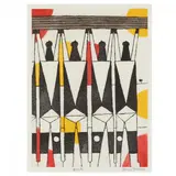Athletes by Julian Trevelyan, Etching and aquatint in colors, sold Oct 2022