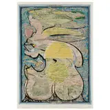 Geneva - Light by Michael Gorrie, Color reduction woodcut print, sold Oct 2022
