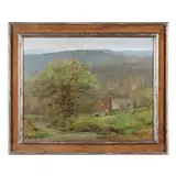 A Welsh Farm in Early Spring by Robert Maione, Oil on canvas, sold Sep 2022
