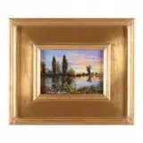 Colors and Reflections of a Sunset by Thomas DeDecker, Oil on board, sold Sep 2022