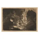 The New Ballad by Anders Zorn, Etching, sold Sep 2022