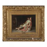 A Weary Cavalier by Manuel González Méndez, Oil on canvas, sold Sep 2022
