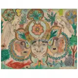 Untitled by Minnie Evans, Crayon, sold Sep 2022
