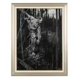 The Mountain Man by Gayle Porter Hoskins, Oil on canvas (lined), sold Sep 2022
