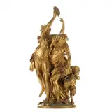 Bacchanalia on a Marble and Ormolu Pedestal by Michel Clodion, Gilt bronze, sold Sep 2022