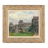 The Louvre, Paris by Joseph Kleitsch, Oil on canvas, sold Sep 2022