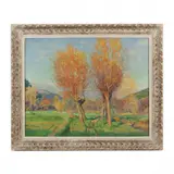 Sunlit Landscape by Abel George Warshawsky, Oil on canvas, sold Sep 2022