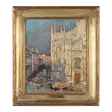 The Duomo, Milan by Harry Lachman, Oil on board, sold Sep 2022