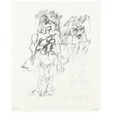Two Women by Willem de Kooning, Lithograph, sold Sep 2022