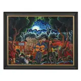 Just Another Night in Taos by Kim Wiggins, Oil on canvas, sold Sep 2022