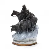 For Better of For Worse by Bruce R. Greene, Patinated cast bronze, sold Sep 2022