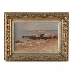 Seascape by Max Weyl, Oil on canvas, sold Aug 2022