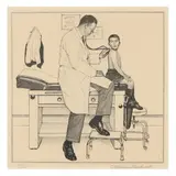 The Specialist by Norman Rockwell, Lithograph, sold Aug 2022