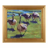 Big Goose on Duty by John Silver, Oil on canvas, sold Aug 2022