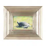Hurrying Home by Joseph D. Adamo, Oil on board, sold Aug 2022