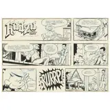 Original Storyboard for Kudzu Comic Strip by Doug Marlette, Ink and crayon on paper, sold Aug 2022