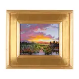 Glowing Hills by Thomas DeDecker, Oil on board, sold Aug 2022
