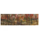 Autumn Woods by P. Buckley Moss, Mixed media on paper, sold Aug 2022