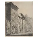 Masonic Temple, New Bern, North Carolina by Louis Orr, Etching, sold Aug 2022