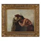 Newsboys by Alessandro Guaccimanni, Oil on canvas, sold Aug 2022