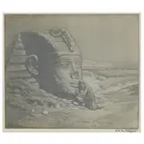 Antique Photograph after The Questioner of the Sphinx by Elihu Vedder, Appears to be a gelatin silver print, sold Jul 2022