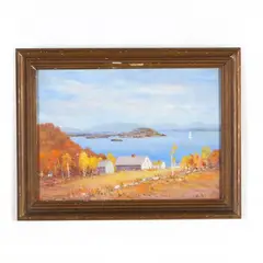 White Mountain Landscape by Henry Hammond Ahl, Oil on board, sold Jul 2022