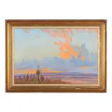 Evening Display by Rod Goebel, Oil on canvas, sold Jul 2022