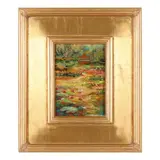 Artist's Pond by Thomas DeDecker, Oil on board, sold Jul 2022