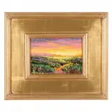 Valley Sunset by Thomas DeDecker, Oil on board, sold Jul 2022