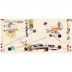 Overtones by Sam Middleton, Silkscreen print in colors, sold Jul 2022