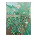 Reynolda Leeks Garden (or Garden Calligraphy ) by Nicholas Burton Bragg, Oil on linen, sold Jun 2022