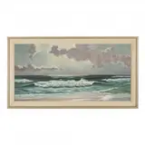 Seascape by Ruskin Williams, Oil on canvas, sold Jun 2022
