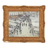 Paris Scene by Léon Suzanne, Oil on canvas, sold Jun 2022