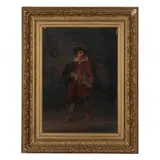 A Cavalier by Clémence Van Den Broeck, Oil on canvas, sold Jun 2022