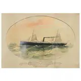 SS Clyde, Shipping Company by Jo Davidson, Chromolithograph, sold Jun 2022