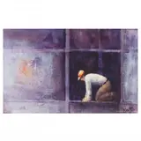 Construction by John McIver, Acrylic on paper, sold Jun 2022