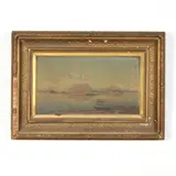Italian Landscape by Julius O. Montalant, Oil on canvas, sold Jun 2022