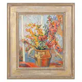 Bittersweet & Berries by Elizabeth Campbell Fisher Clay, Oil on board, sold Jun 2022