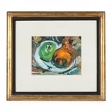 Still Life with Fruit by Terry Millikan, Oil on canvasboard, sold Jun 2022