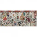 Kaleidoscope of Caricatures by Sam Berman, Gouache on paper, sold Jun 2022