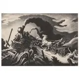 Wreck of the Ol' '97 by Thomas Hart Benton, Lithograph, sold Jun 2022