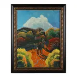 The Road Home by Ed Sandoval, Oil on canvas, sold May 2022
