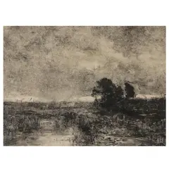 Untitled by John Francis Murphy, A rare monotype, sold May 2022