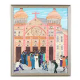 The Wedding Party by Alix Baptiste, Acrylic on canvas, sold May 2022