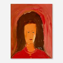 Untitled by Ralph Rosenborg, 1973, oil on canvas board, sold Aug 2025