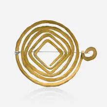 Squared Spiral by Alexander Calder, c. 1940, brass and steel wire, sold Jul 2025