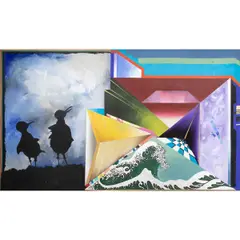 Untitled by Bill Dallas, acrylic on canvas, sold Oct 2025